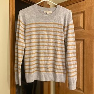 LOFT Striped Luxe Knit Sweater
